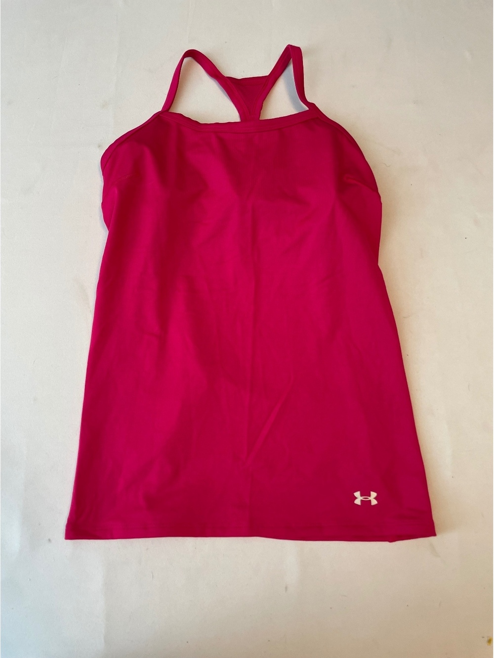 Under Armour Women's HeatGear Pink Athletic Tank Top Medium